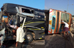 Bus rams into lorry in Tumakuru killing 3, injures 13